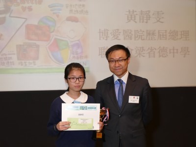 2nd Runner-up  of Secondary School Group - Wong Ching Man