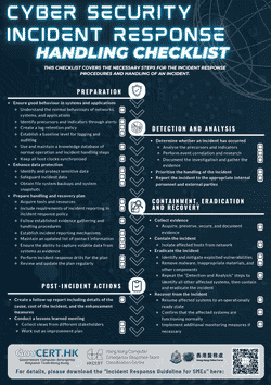 Cyber Security Incident Response Handling Checklist