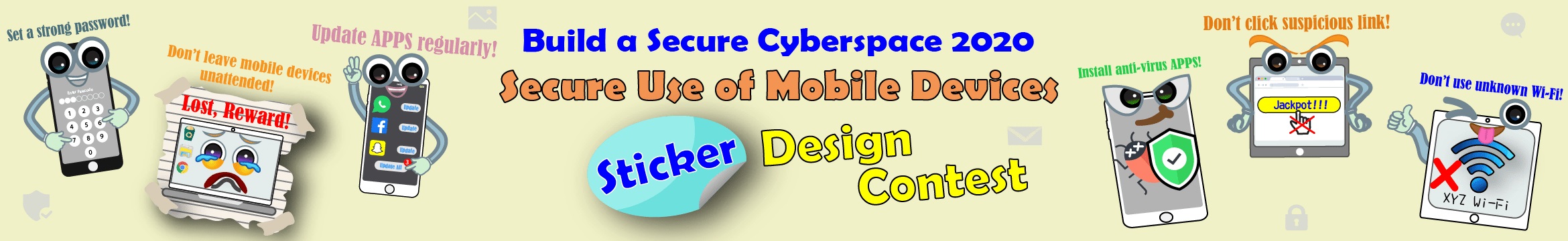 “Secure Use of Mobile Devices” Sticker Design Contest