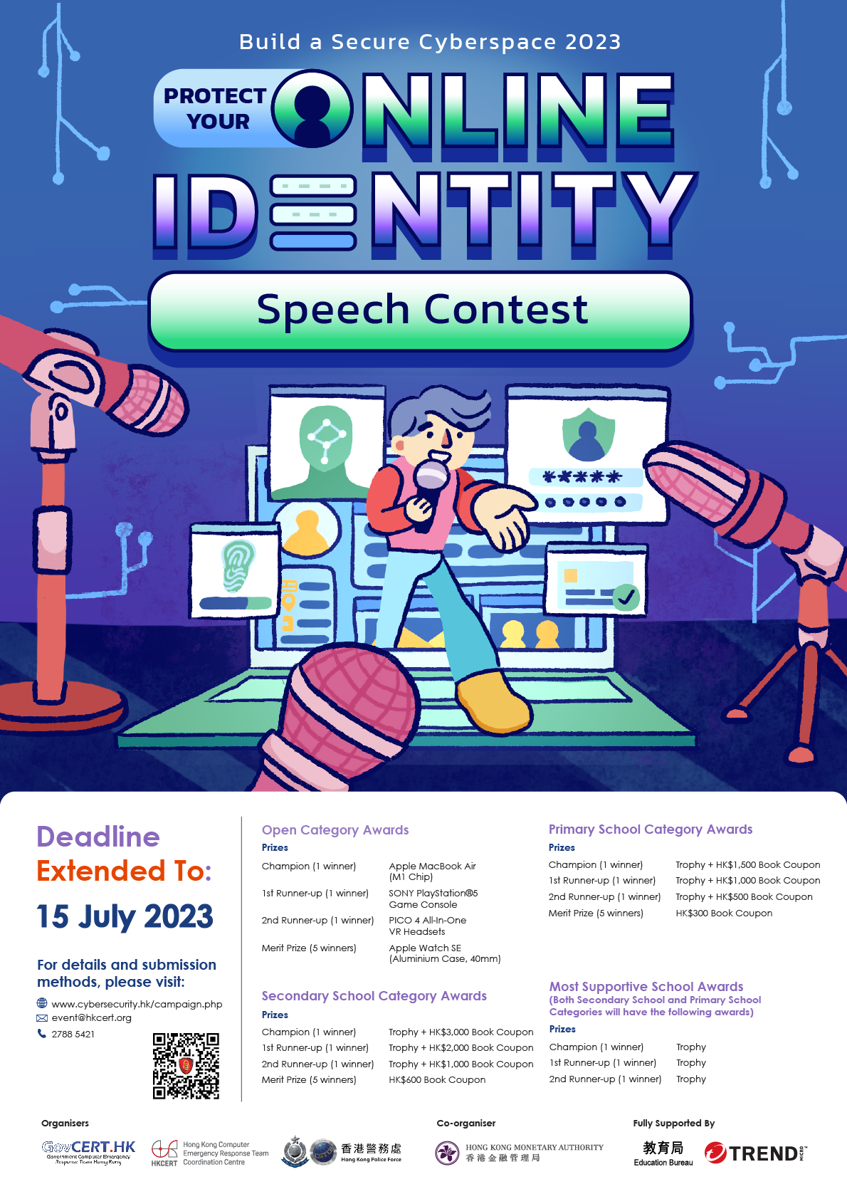 Poster of “Protect Your Online Identity” Speech Contest