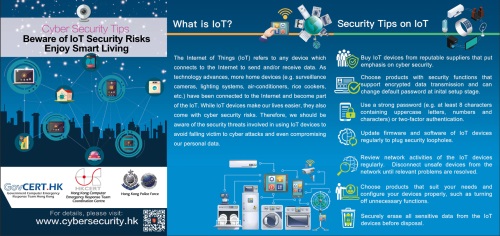 Leaflet on Beware of IoT Security Risks Enjoy Smart Living