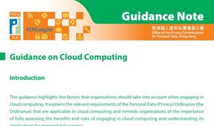 Guidance on “Cloud Computing”