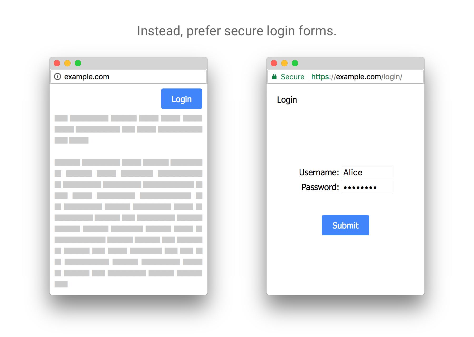 浏览器Google Chrome显示HTTPS的登入网页并有「安全」的标记