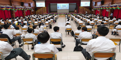 School visit on 24.9.2021 at the Po Leung Kuk No.1 W.H. Cheung College
