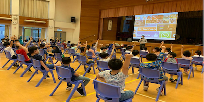 School visit on 25.6.2021 at the Meng Tak Catholic School