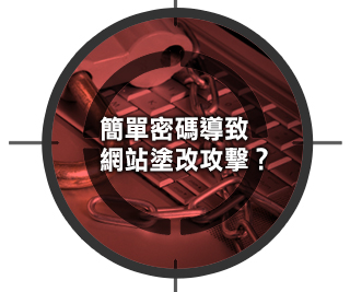 簡單密碼導致網站塗改攻擊?